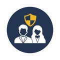 Staff security Vector Icon which can easily modify or edit Royalty Free Stock Photo