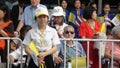 Staff Thai woman wait for Pope Francis arrival to the St Louis Hospital