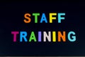 Staff training seminar meeting office business team education criteria Royalty Free Stock Photo