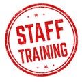 Staff training sign or stamp
