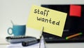 Staff wanted memo