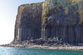 staffa island fingals cave scotland people Royalty Free Stock Photo