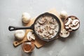 Staffed Mushrooms with fresh dill, cheese and sour cream