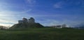 Stafford Castle in Winter Royalty Free Stock Photo