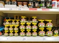 Marmite spread teast extract on the Sainsbury`s supermarket shelves