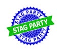 STAG PARTY Bicolor Clean Rosette Template for Stamp Seals