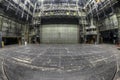 Stage in the abandoned theatre Royalty Free Stock Photo