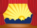 Stage with abstract sun 6 Royalty Free Stock Photo