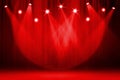 Stage background with spot lights shining on the floor,ready for show and concert in stadium Royalty Free Stock Photo