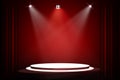 Stage background with spot lights shining on the floor,readya for show and concert in stadium Royalty Free Stock Photo