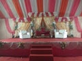 Stage for bedding serromany for in madhubani India