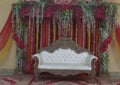 Stage for bedding serromany for in madhubani India