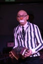 On stage, a comedian, clown, mime, stage actor, theatre and film actor, star of the troupe mime theatre mime and clowning Licedei