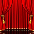 Stage Curtain Royalty Free Stock Photo