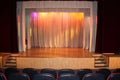 Stage curtain. Royalty Free Stock Photo