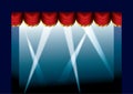 Stage Curtain opened