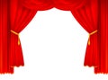 Stage curtains Royalty Free Stock Photo