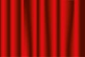 Stage curtains red. Opera or theater background. Vector. Royalty Free Stock Photo