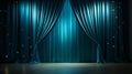 Stage with curtains and a spotlight Royalty Free Stock Photo