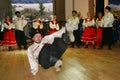 On stage are dancers and singers, actors, chorus members, dancers of the corps de ballet and soloists of the Cossack ensemble