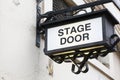 Stage door sign Royalty Free Stock Photo