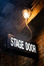 Stage Door sign Royalty Free Stock Photo