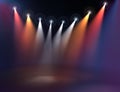 Stage illumination Royalty Free Stock Photo