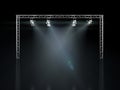 Stage lights isolated on black Royalty Free Stock Photo