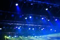 Stage lights. Soffits. Concert light Royalty Free Stock Photo