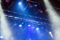 Stage lights. Soffits. Concert light Royalty Free Stock Photo