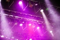 Stage lights. Soffits. Concert light Royalty Free Stock Photo