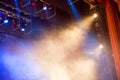 Stage lights. Soffits. Concert light Royalty Free Stock Photo