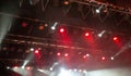 Stage lights. Soffits. Concert light Royalty Free Stock Photo