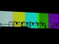 Stage Lights With TV Test Pattern
