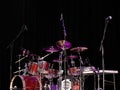 Stage Lit Drum Kit Royalty Free Stock Photo