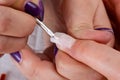Stage of manicure Royalty Free Stock Photo
