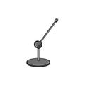 stage microphone stand cartoon vector illustration