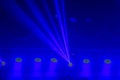 Spotlights, spotlights and effects from the stage. Royalty Free Stock Photo