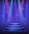 Stage podium disco nightclub dance floor Royalty Free Stock Photo