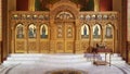 Stage of a Greek Orthodox church Royalty Free Stock Photo