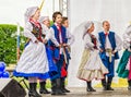 On the stage the Polish folk dance ensemble GAIK.