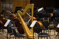 The stage is ready for the orchestra Royalty Free Stock Photo