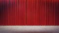 Stage with closed curtains. 3D Rendering