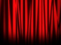 Stage red curtain