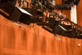 Stage reflectors in a theatre Royalty Free Stock Photo