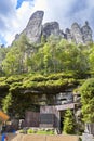 Stage of the rock theater of Rathen in Saxon Switzerland