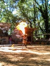 Stage setting that simulates the life of different peoples of the world, in the Russian city of Anapa in Krasnodar region.