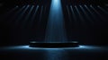 Stage spotlight on empty background Royalty Free Stock Photo