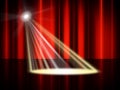Stage Spotlight Means Live Event And Broadway Royalty Free Stock Photo