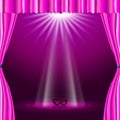 Stage Spotlight Means Valentine Day And Affection Royalty Free Stock Photo